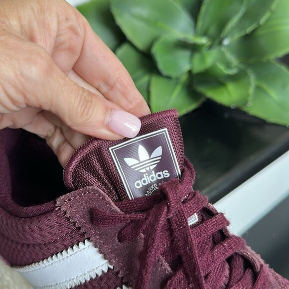 adidas Maroon and White Athletic Shoes - Picture 7 of 9
